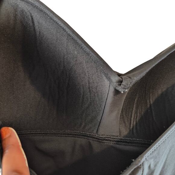 Swimsuits for All Plus Size 16 Black Strapless Tube Top Ruffle Skirt Swimdress - Picture 9 of 11